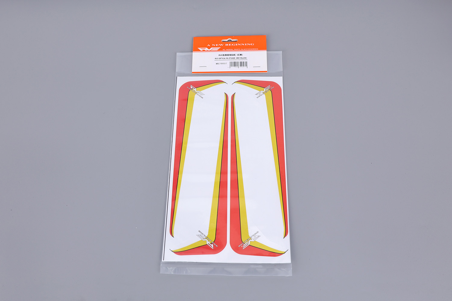 RVE VERTICAL FIN STICKER (RED YELLOW) MK70057(图1)